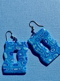 Image 3 of 70s Blue Ripple Waves