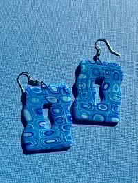 Image 5 of 70s Blue Ripple Waves