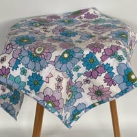 Image 4 of Flanelette Baby Handmade Quilt Upcycled Vintage Fabrics & Sheets