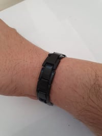 Image 3 of Men's Bracelet Fashion Jewelry Classic Black