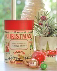 Image 4 of Cavallini & Co. Twelve Days of Christmas Vintage Style 500 Piece Puzzle