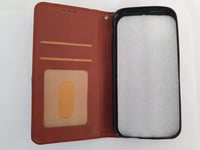 Image 3 of iPhone 11 Wallet Case Leather Mustard with Grey Triangle