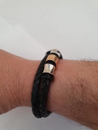 Image 3 of Mens Bracelet ANA Collection Fashion Jewelry Double Gold/Silver By Tmonte71
