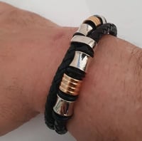 Image 5 of Mens Bracelet ANA Collection Fashion Jewelry Double Gold/Silver By Tmonte71