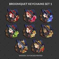 Image 1 of BROOMQUET KEYCHAINS SET 1