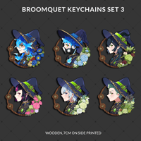 Image 1 of BROOMQUET KEYCHAINS SET 3