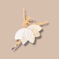Image 1 of Broche Ballet - structure argent ou doré 