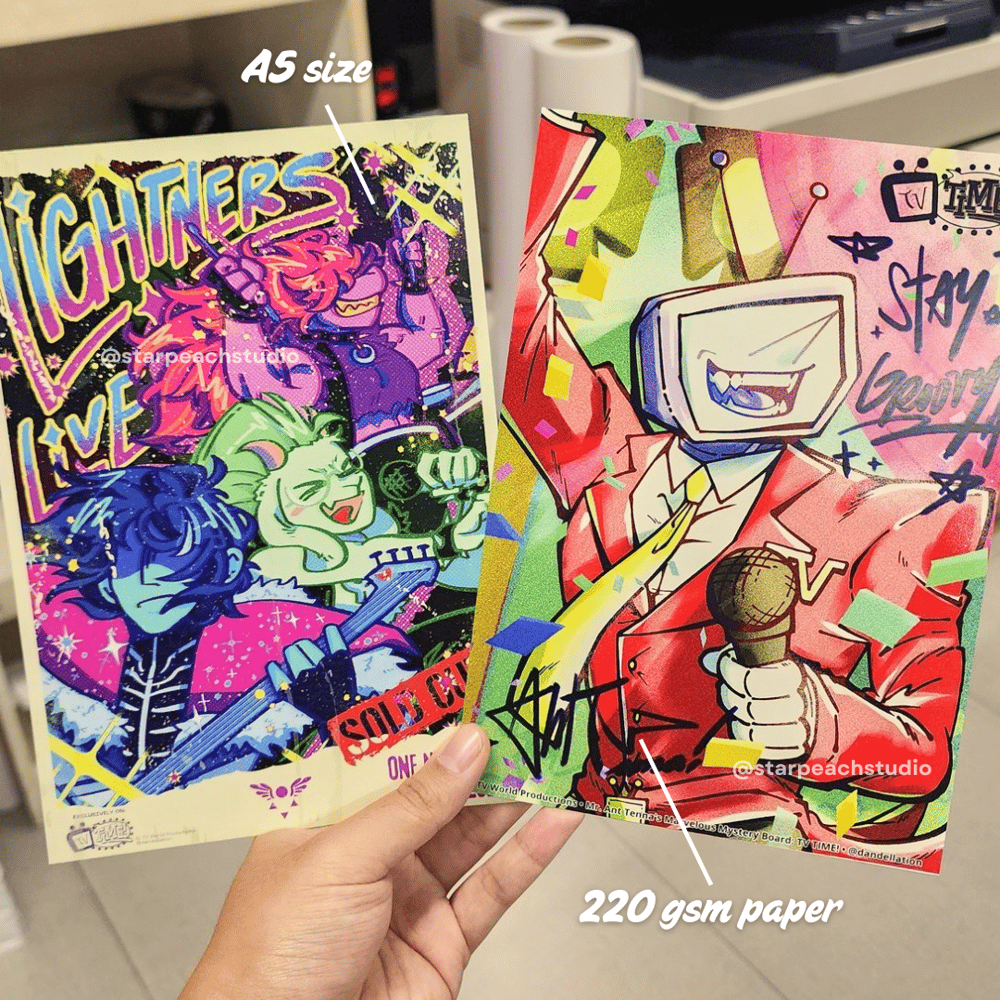 Image of ❤️ lightners live / tv time poster prints