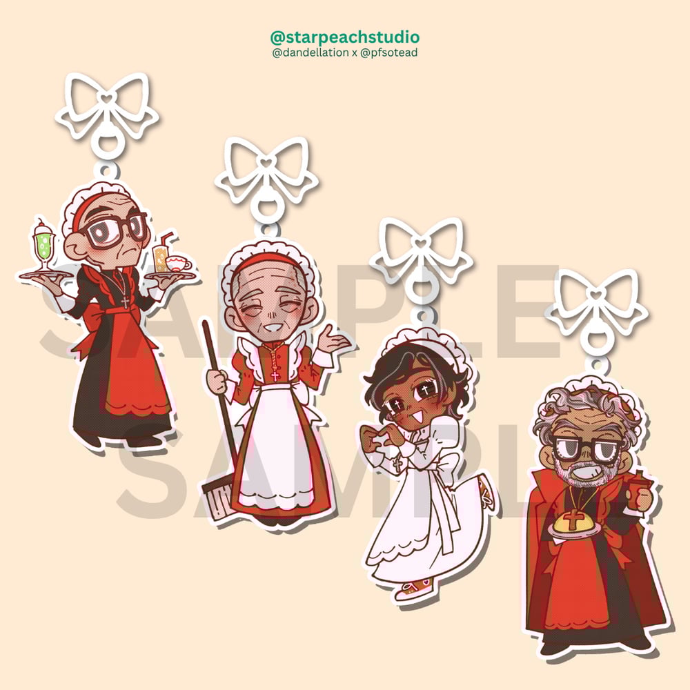 Image of 🐢 curia café charms (conclave)
