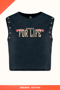  Camiseta Bonica for life sin mangas de Offsetcolage