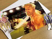 Image 2 of boxing match print