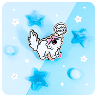 I Want Snacks Wooden Pin