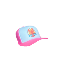 Image 1 of PupLid Pink Trucker Hat Portland Maine Lobster