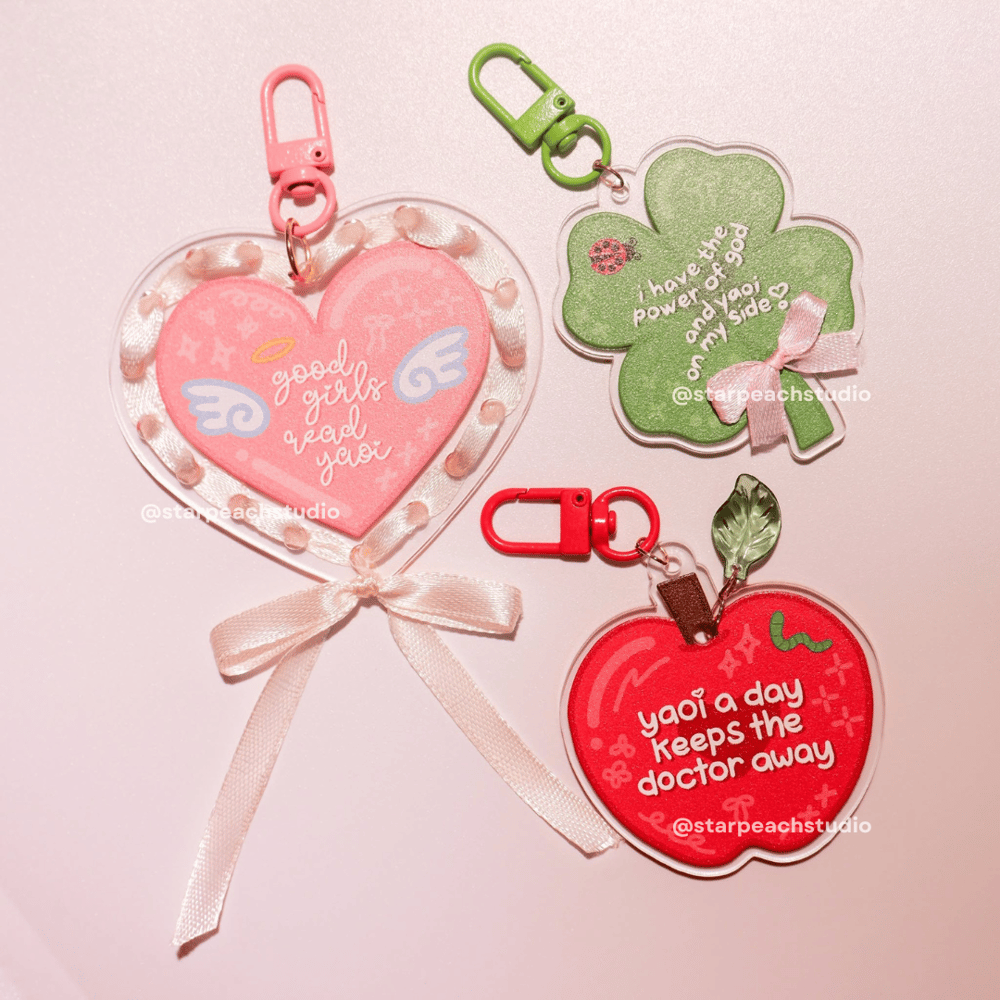 Image of 🎀 yaoi trinket acrylic charms