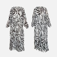 Flow Dress Zebra Print