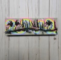 Mothman Grey Rainbow Group Long Canvas