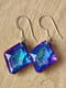 Image of Blue Diamond Earrings