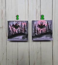 Image 2 of Purple Mothman 4 Canvas