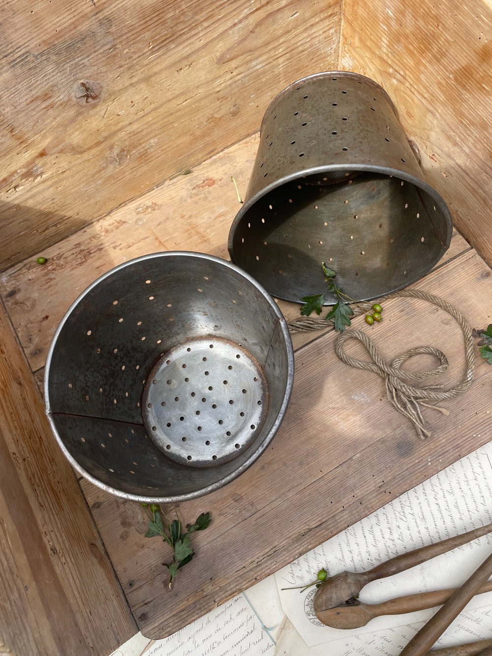 Image of French Metal Faiselle Cheese Mould 