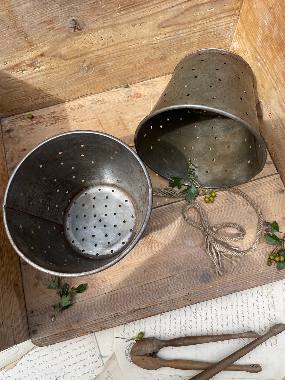 Image of French Metal Faiselle Cheese Mould 