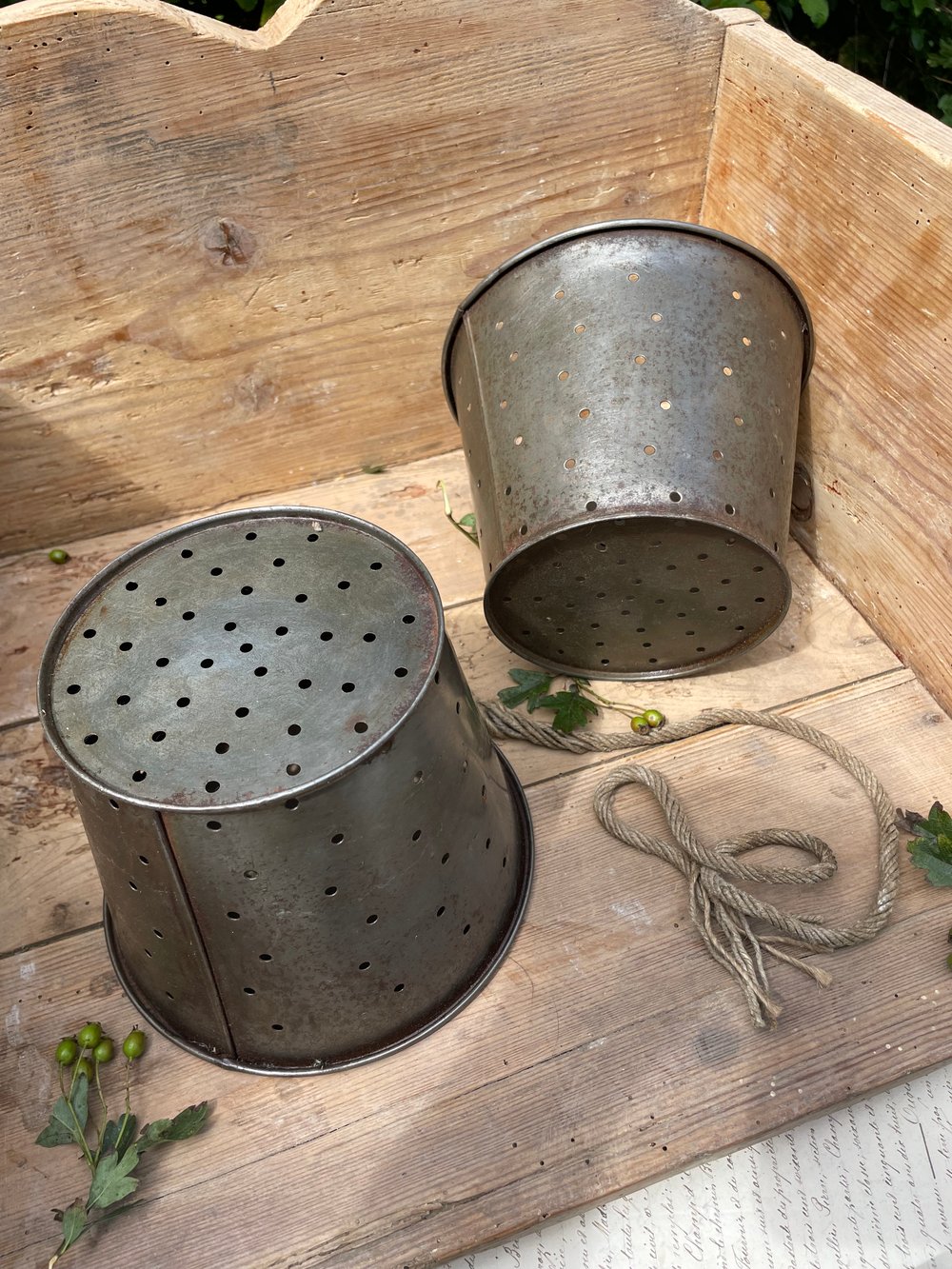 Image of French Metal Faiselle Cheese Mould 