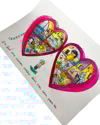 Image 3 of A5 - Le cœur meuble - illustration originale