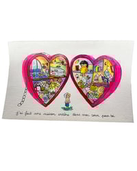 Image 1 of A5 - Le cœur meuble - illustration originale