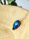 Image of Blue Leaf Crystal Necklace
