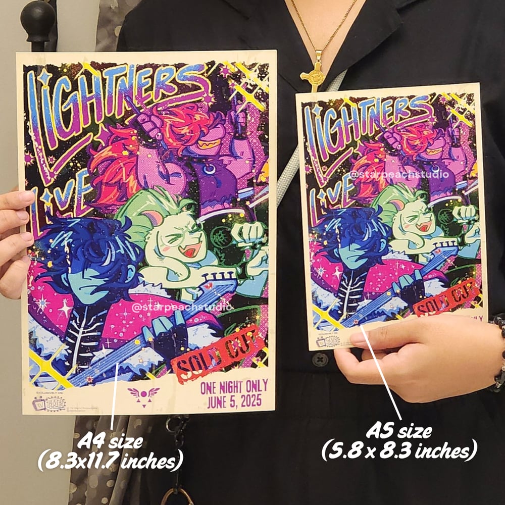 Image of ❤️ lightners live / tv time poster prints