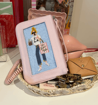 Image 3 of Canvas Wristlet/Clutch