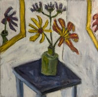 Image 2 of Spring, Summer, Fall, 2025. Oil on linen.  12 x 12 x 1.5 inches