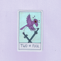 Two of Fuck Sticker