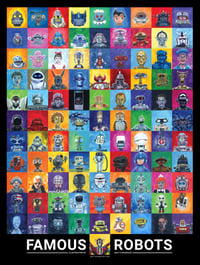 Image 2 of Famous Robots Limited Edition Poster