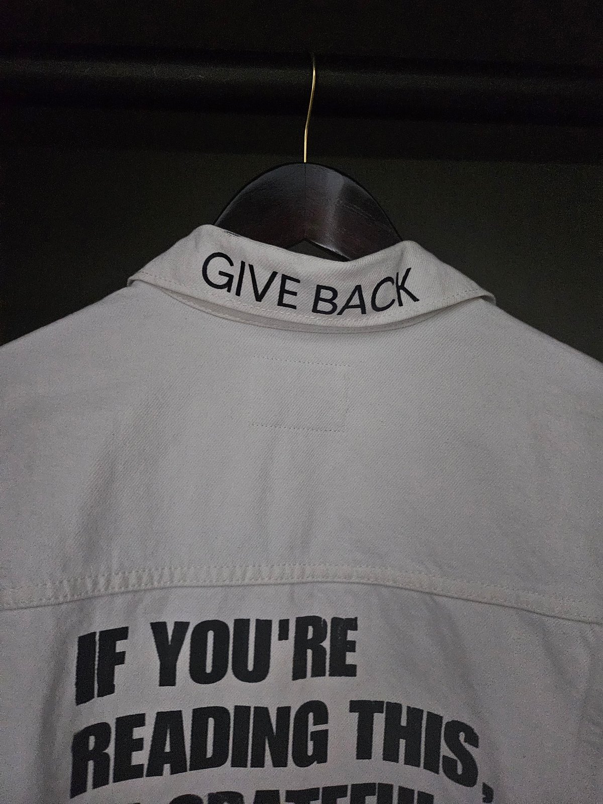 Image of WHT x BLK GRATEFUL Denim Jacket