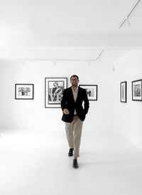 Image 5 of ‘Robert Indiana with his “The Demuth American Dream 5”’, 1963 - WILLIAM JOHN KENNEDY (WJK)