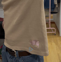 Trash Hugs in Pink/Beige