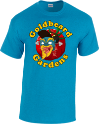 T-Shirt Goldbeard Gardens Logo - SAPPHIRE BLUE