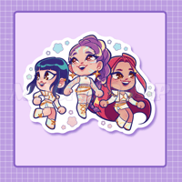 Kpop Demon Slayer Holo Vinyl Sticker