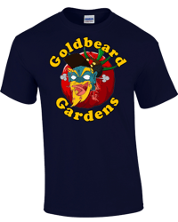 T-Shirt Goldbeard Gardens Logo - NAVY BLUE