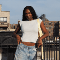 Image 1 of Cab Creatures on Striped Tee