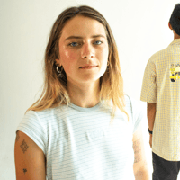 Image 3 of Cab Creatures on Striped Tee
