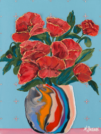 Image 1 of Scarlet Poppies by Neena Buxani - Fine Art Print