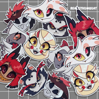 Image 1 of Hazbin + Helluva Stickers