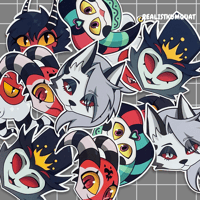 Image 2 of Hazbin + Helluva Stickers