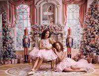 Image 1 of 2025- OCTOBER. 19TH,   CHRISTMAS INDOOR MINI SESSION BALERINA/ RED CHRISTMAS CABINET| RETAINER