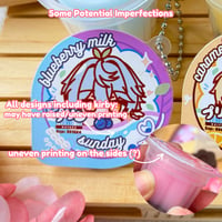 Image 3 of Kirby Strawberry Shortcake Pudding Keychain 🍓🍰