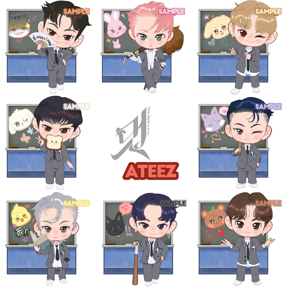 Image of Ateez "The Real" Keychains