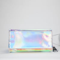 Image 6 of Like Dreams Iced Out Hologram Clear Satchel Crossbody Bag, Hologram