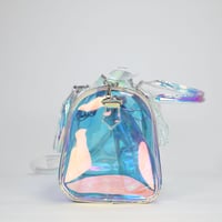 Image 8 of Like Dreams Iced Out Hologram Clear Satchel Crossbody Bag, Hologram