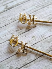 Image 2 of Love Bobby Pins set of 2